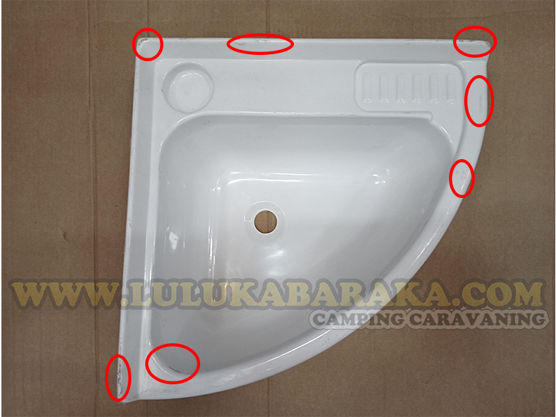 Lavabo rinconera 40 x 40 cm (RASTRO)