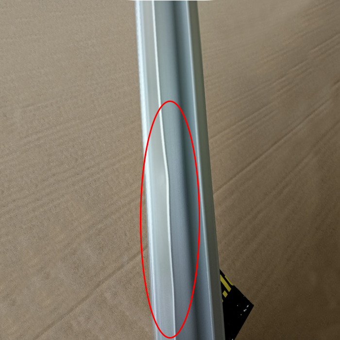 Perfil altillo aluminio con ranura Led 2,10m. Plata Mate (RASTRO)