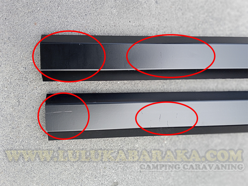 000.Perfil altillo aluminio con ranura Led 2,10m. Negro (RASTRO)