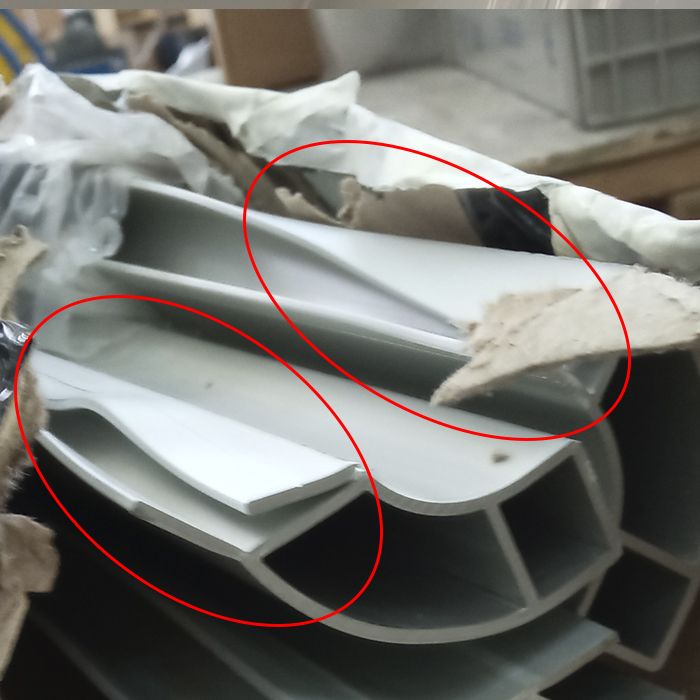 Perfil aluminio 2,2 m. (1 cara) (RASTRO)