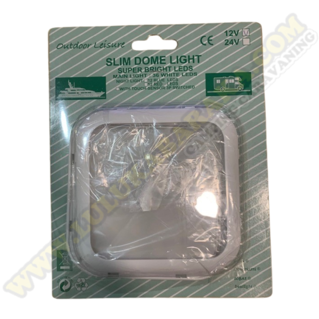 Panel táctil blanco cuadrado 36 leds (RASTRO)