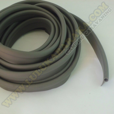 Perfil tapa juntas gris oscuro Ø4 (4m) (RASTRO)