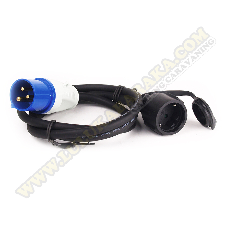Toma CEE17 macho a 230V hembra