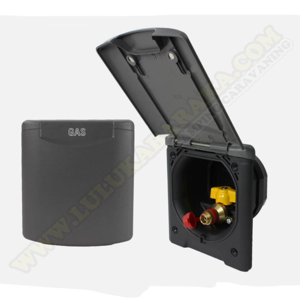 Toma exterior gas magnética antracita