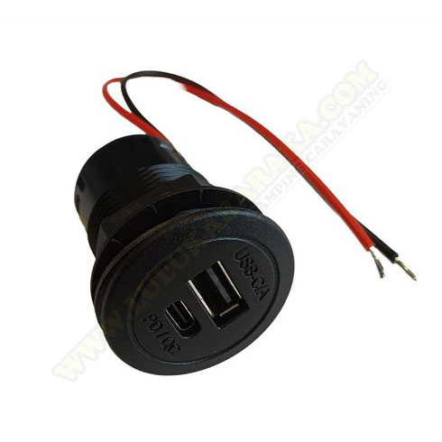 Toma USB + Conector C 3amp PRO CAR