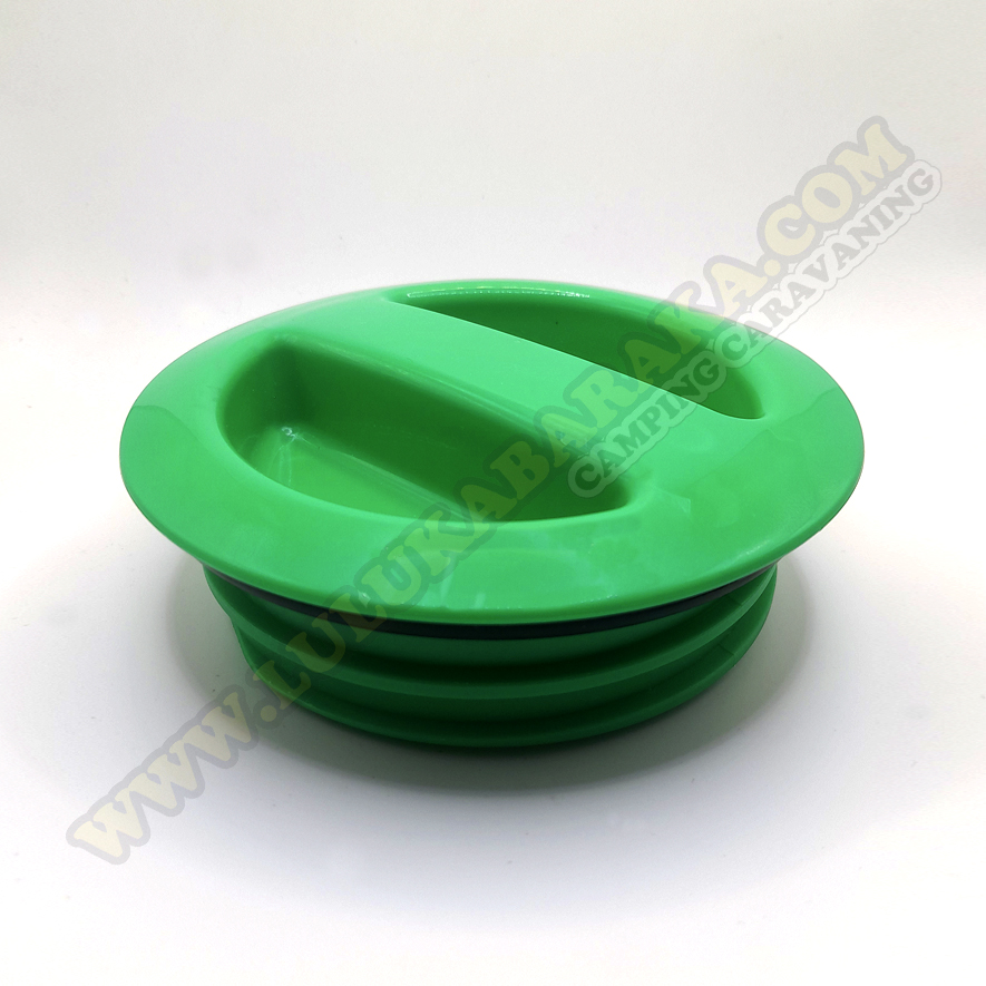 Tapón verde macho con junta, para depósito de agua